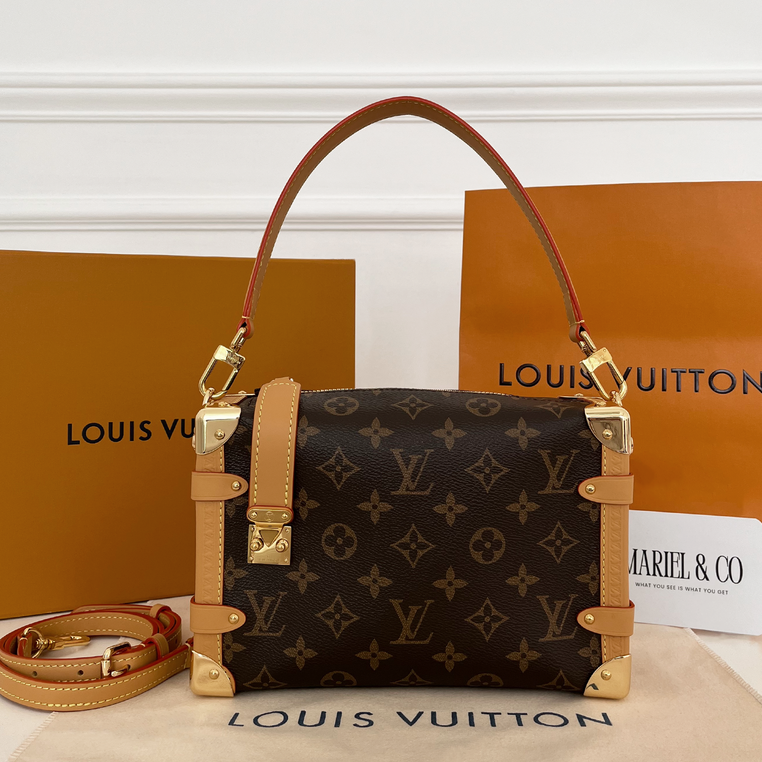 [LV] SIDE TRUNK MM, MONOGRAM COATED CANVAS – MONOGRAM