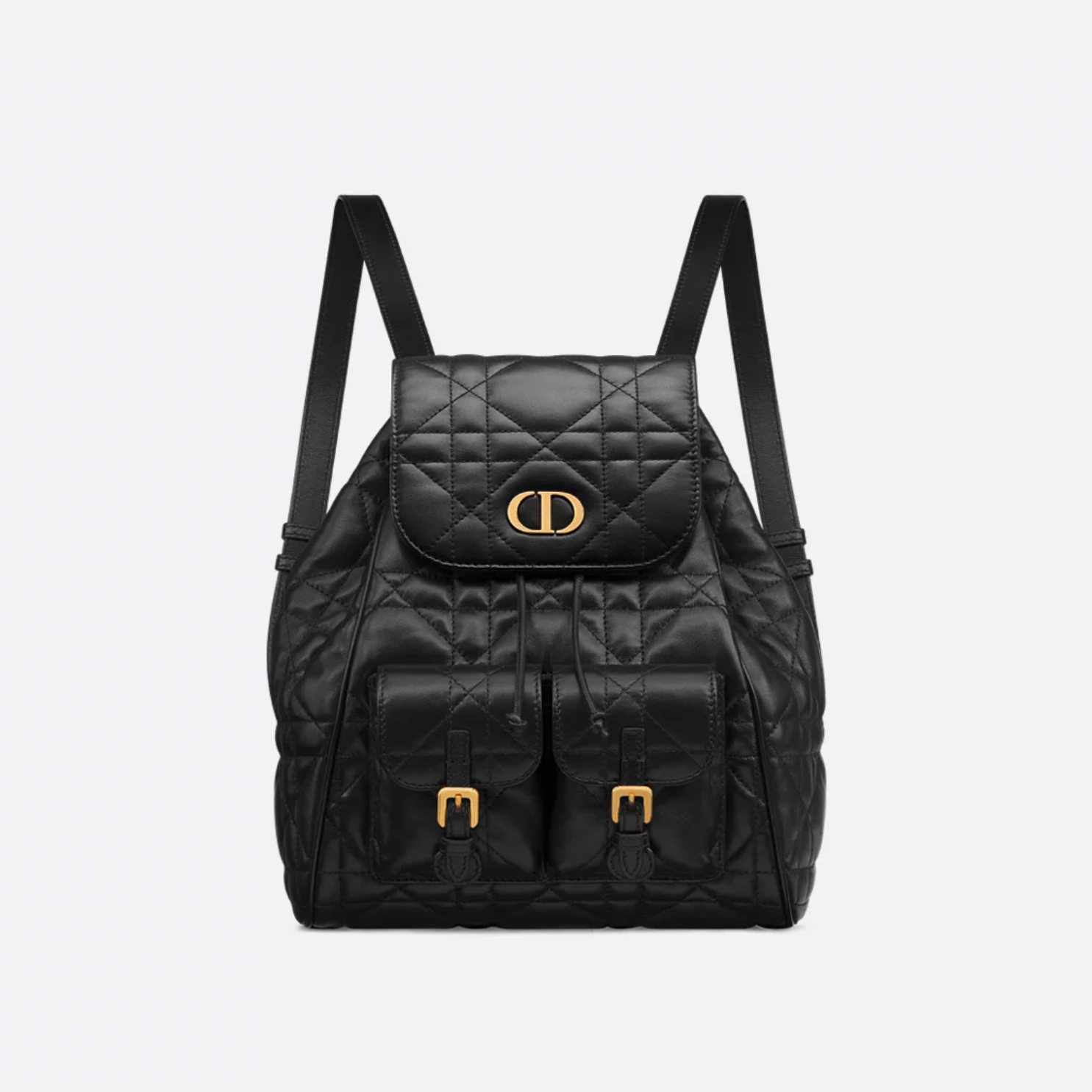 MEDIUM BACKPACK, CALFSKIN – BLACK