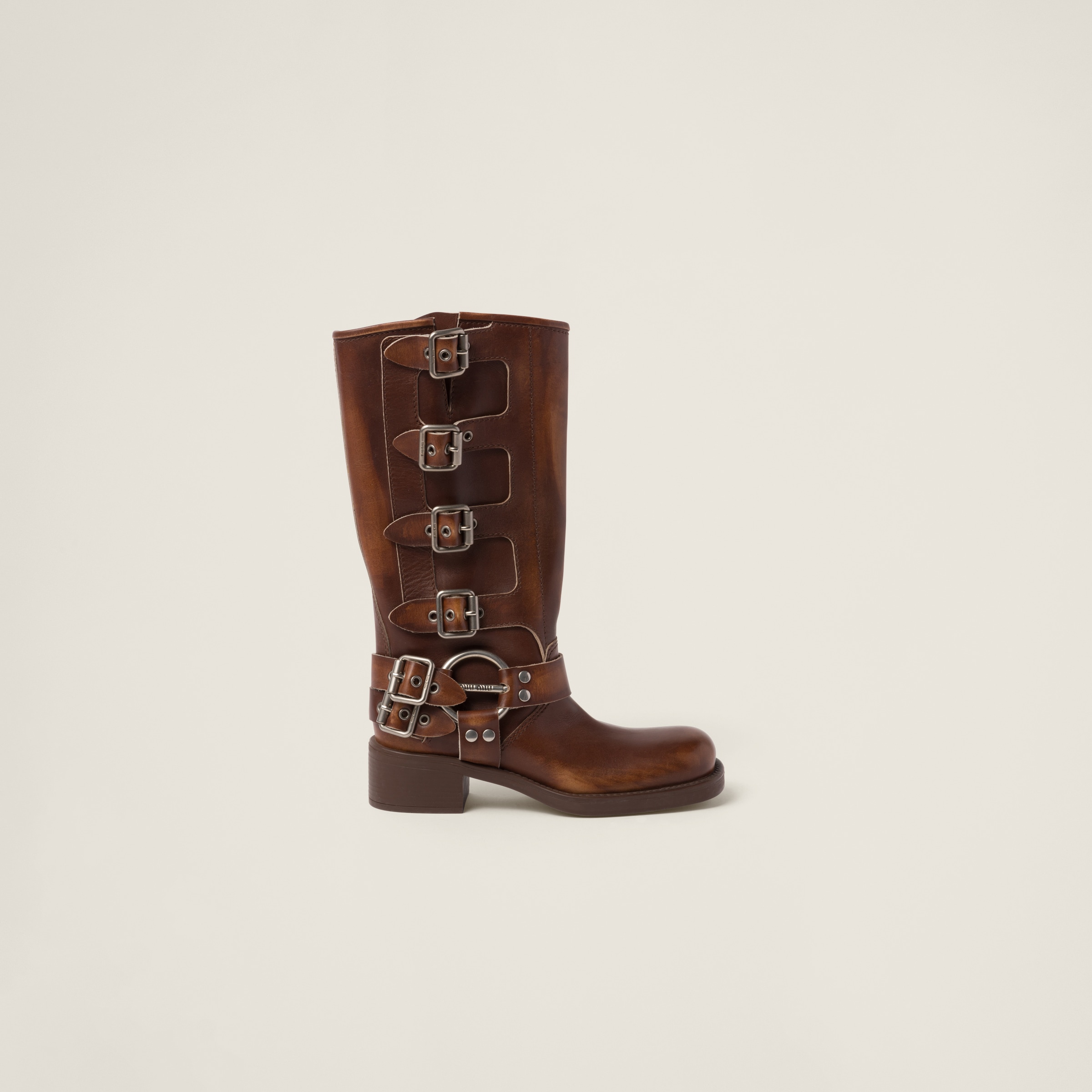 [MM] BOOTS, CALFSKIN LEATHER – SIENNA